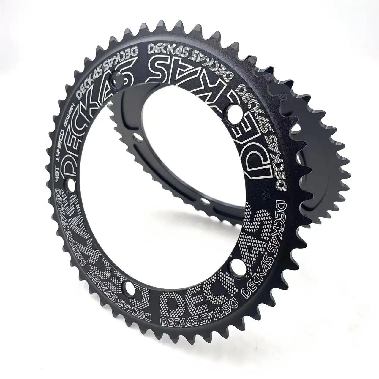 Deckas 144BCD engrenage fixe Fixie anneau de chaîne rond vélo de piste 44T-58T dent 144 Bcd roue den