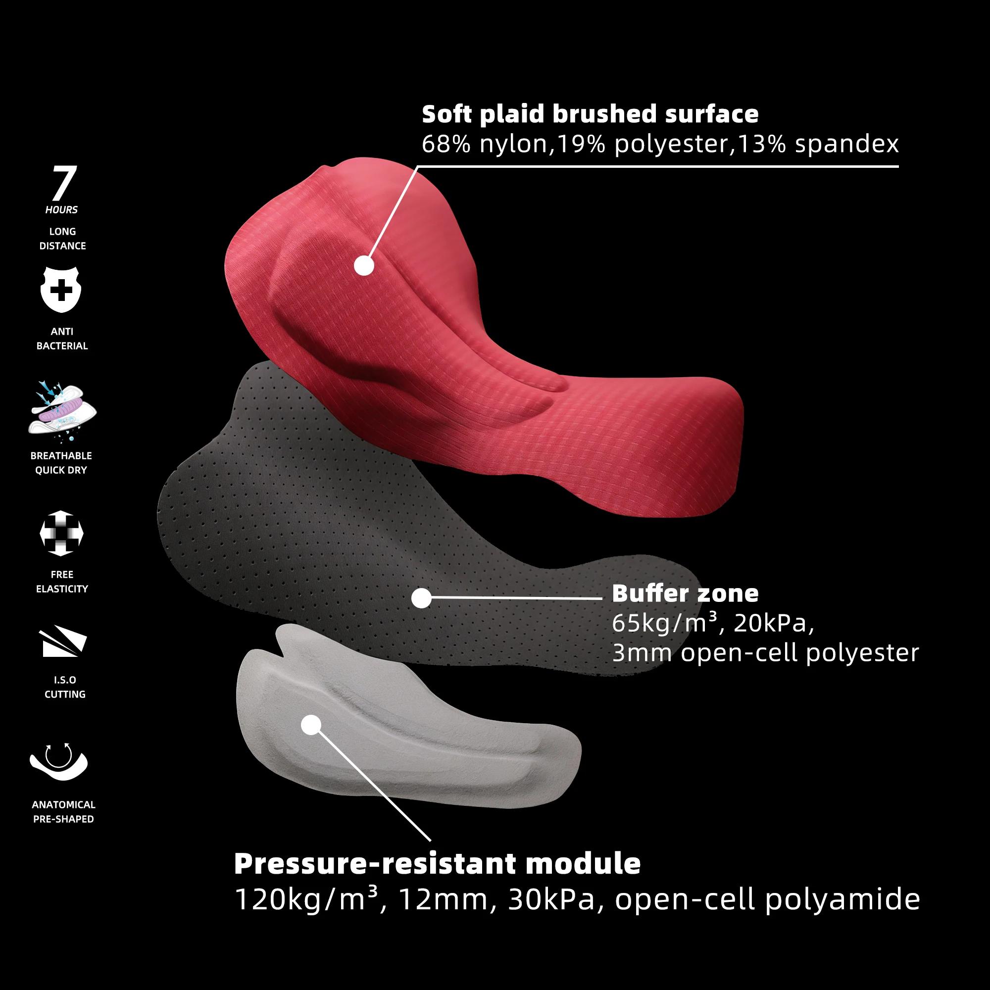 DAREVIE cuissard de cyclisme hommes sans couture 3.0 PRO niveau cuissard de cyclisme pour hommes 6H