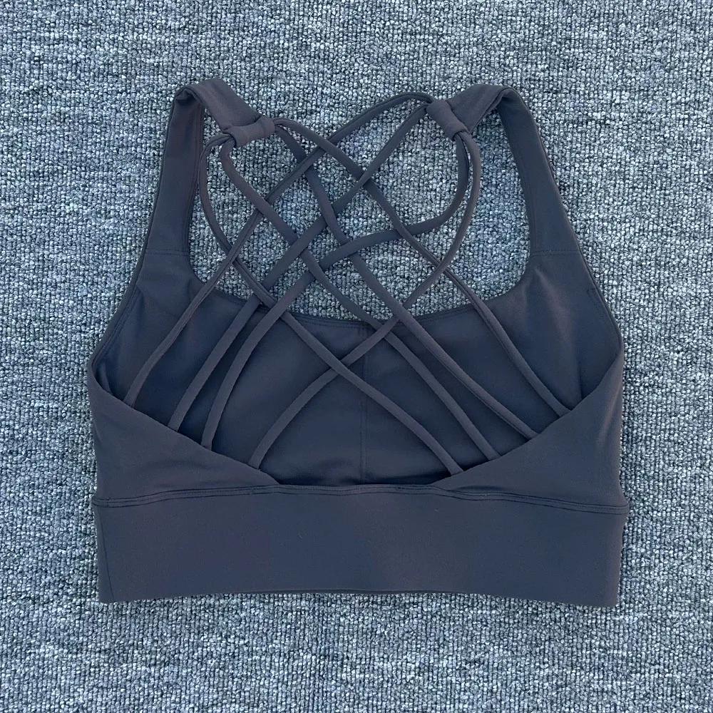 Soutien-gorge de sport pour femmes, Push Up, dos croisé, antichoc, course à pied, entraînement, sous