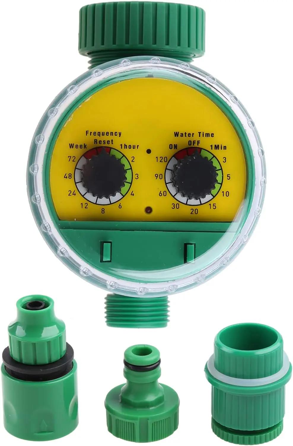 Tuyau d'arrosage automatique électronique de jardin en plastique vert extérieur, minuterie d'irrigat