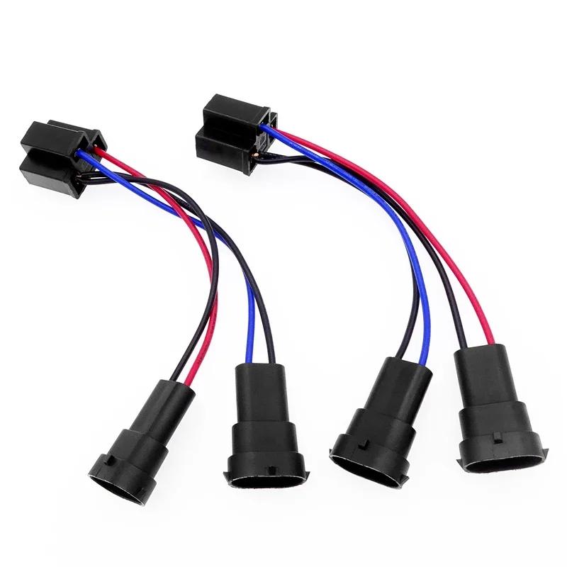 Adaptateur de faisceau de câbles H4 à H11, 1 paire, connecteur de câble de Conversion d'ampoule de p