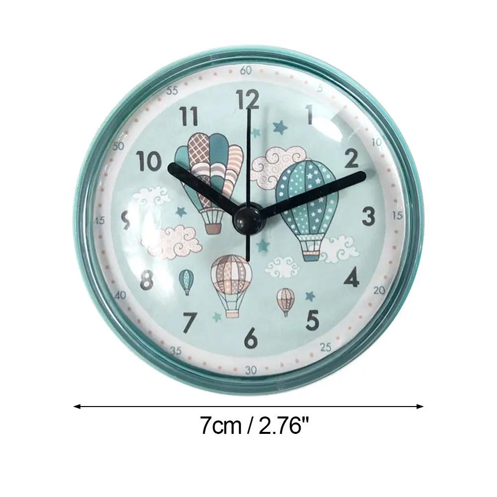 Mini ventouse horloge murale salle de bain Anti-buée étanche 7cm cuisine toilette salon étanche peti