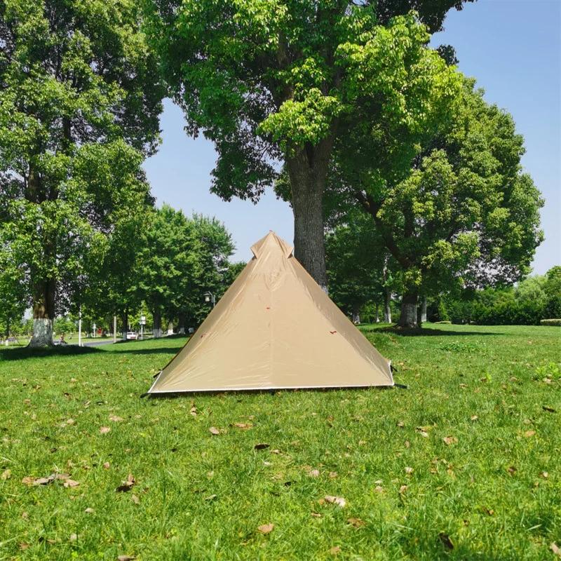 Tente de randonnée 1 personne ultralégère 4 saisons : abri pyramide étanche pour camping sac à dos