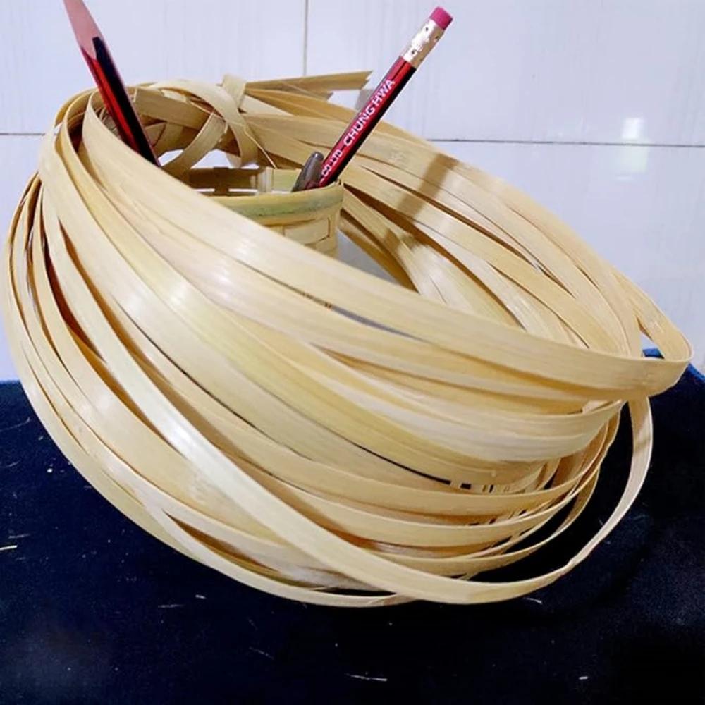 Noyau de bambou plat de 10 mètres, bande de bambou naturel de 5mm/8mm/10mm pour la réparation de cha