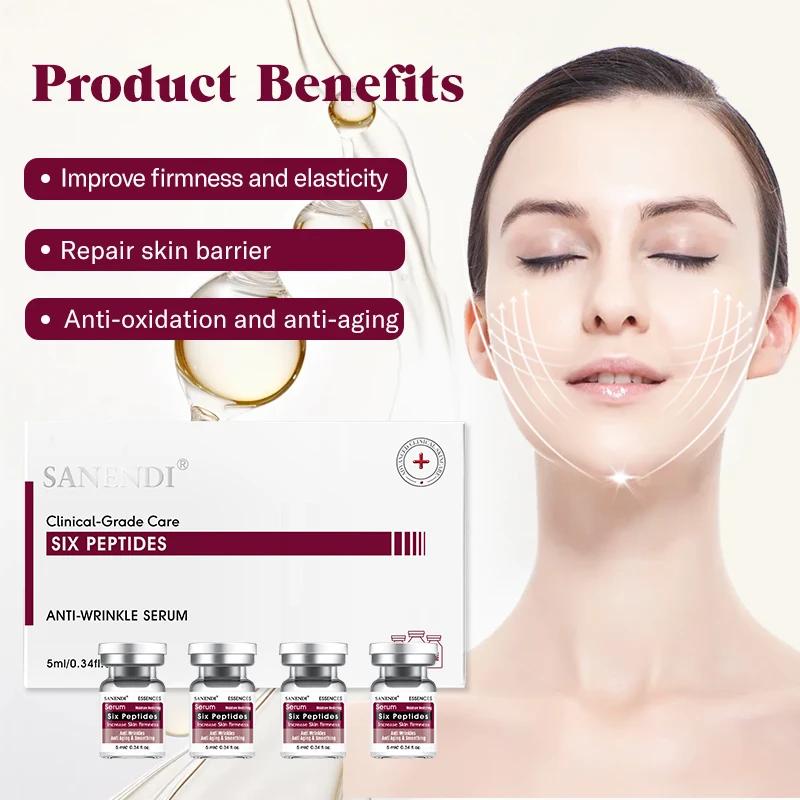 Ampoule à Six Peptides, sérum à l'acide hyaluronique pour le visage, Dr.Pen, Solution d'acné, répara