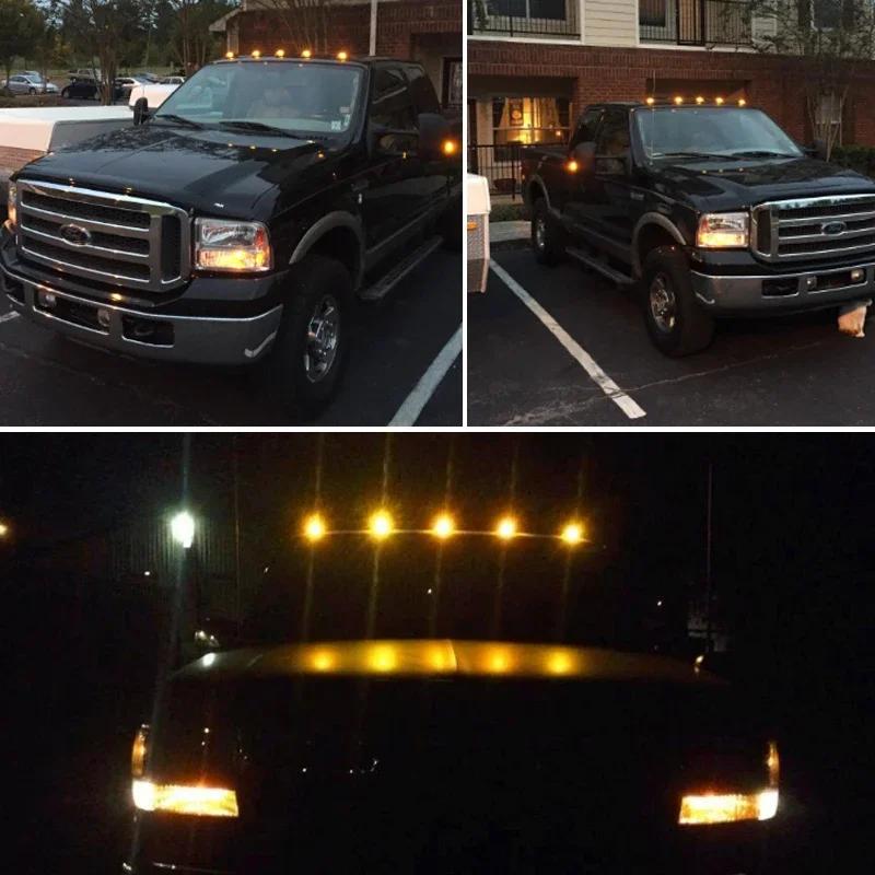5 pièces feux de position ambre LED cabine toit feux de course pour camion SUV pour Chevy GMC 1988-2