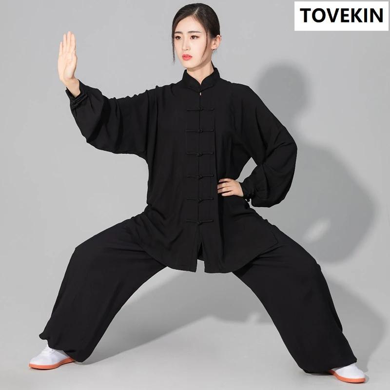 Costume Tai Chi Kung Fu coton hommes femmes - Uniforme arts martiaux Wing Chun veste pantalon