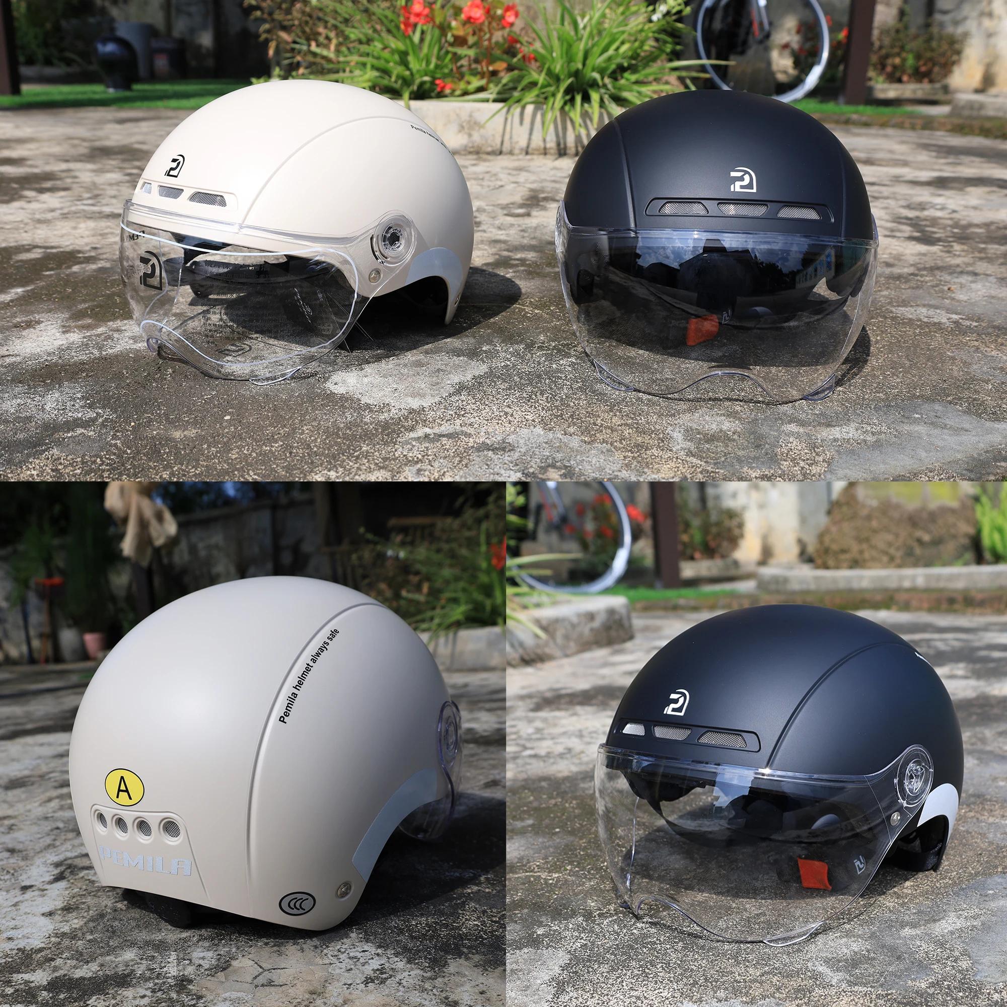 PEMILA hommes femmes casque de cyclisme avec lunettes lentille casque de vélo vtt vélo de route auto