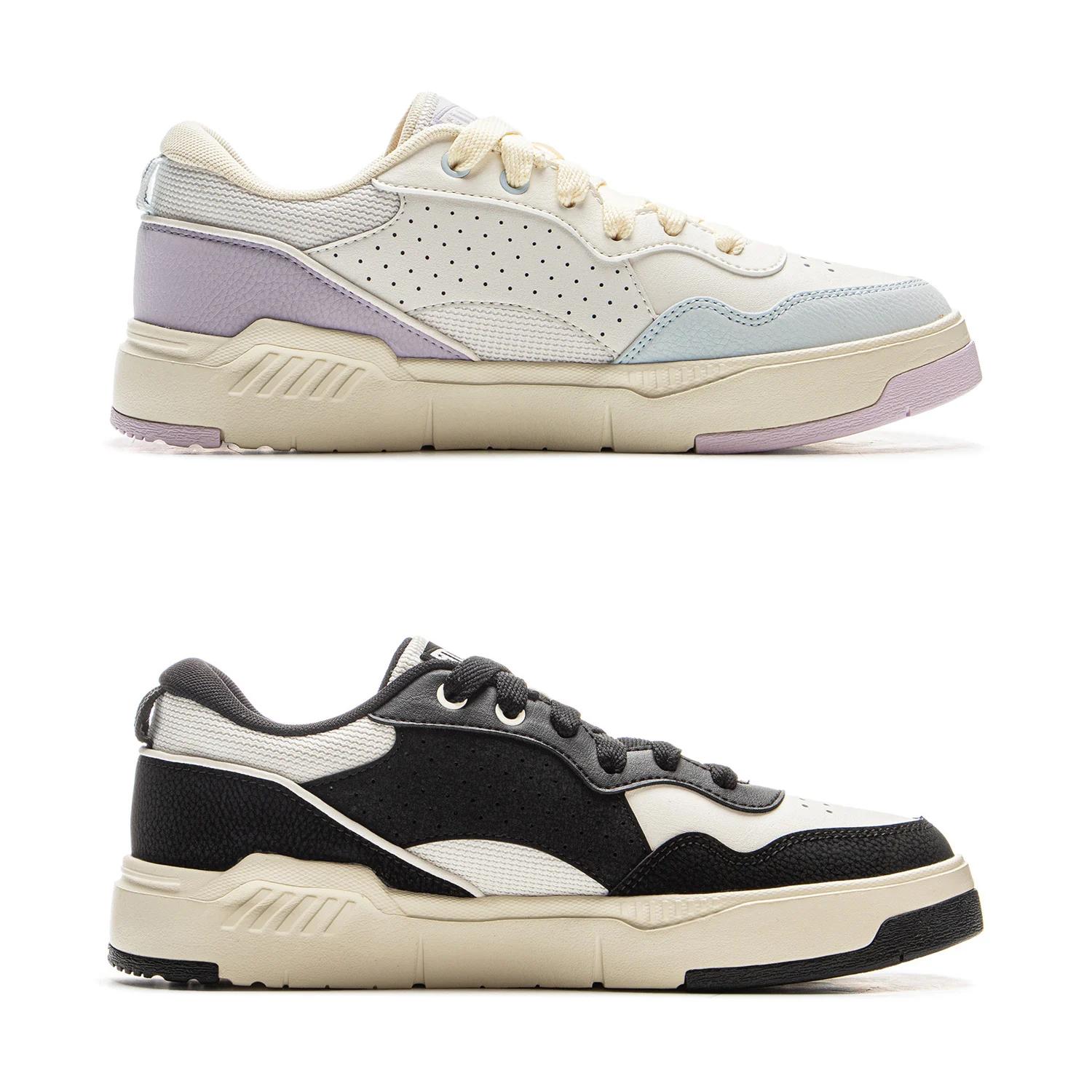 Li-Ning COMMON 80S – chaussures de style de vie pour femmes, à double coussin, confortables, souples