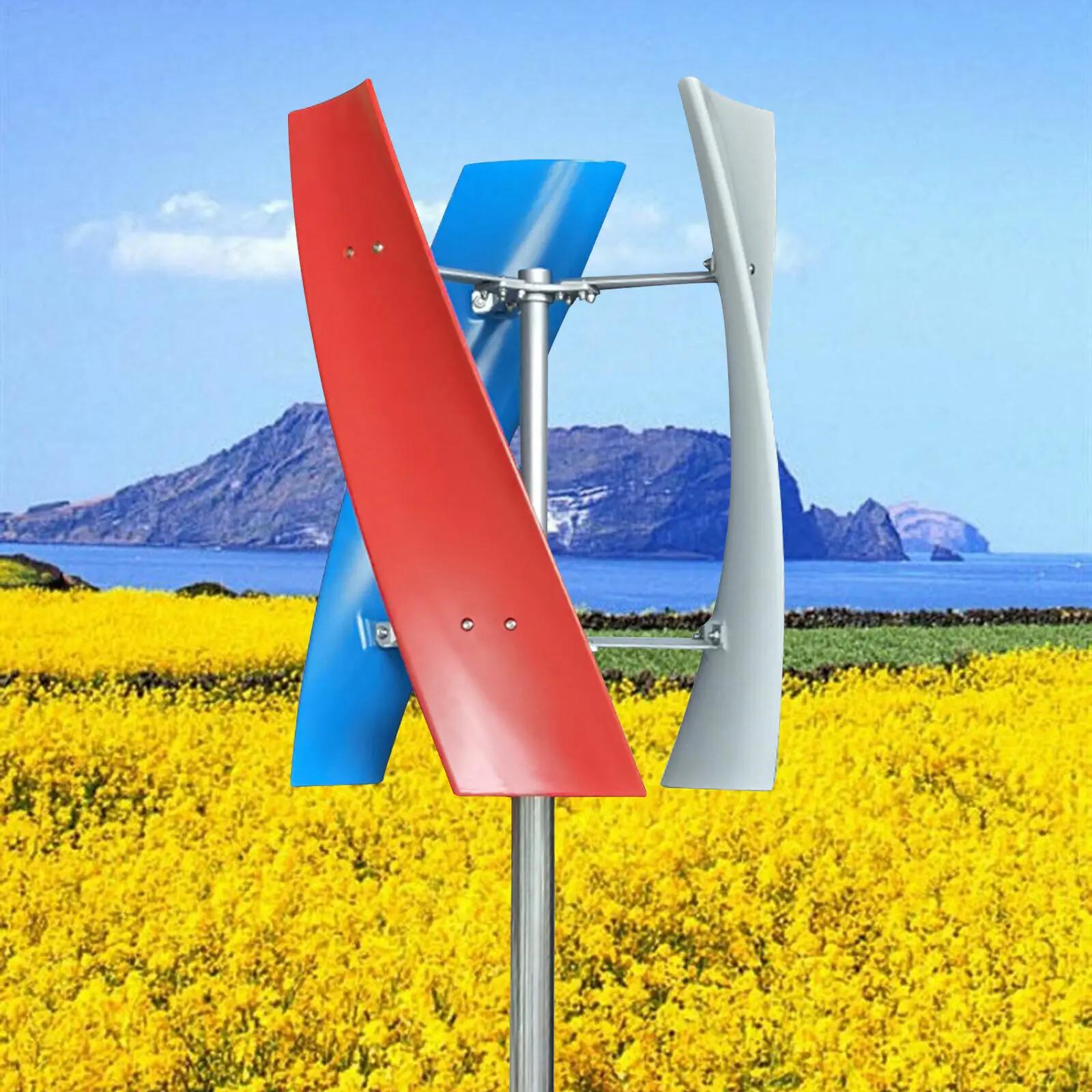 Turbine éolienne verticale à 3 pales 450W, ailes en fibre de verre haute résistance, générateur avec