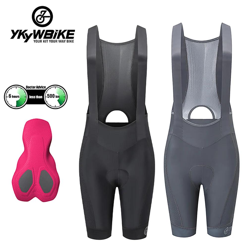 YKYW Femme cyclisme cuissard collants rembourrés vélo pantalon élastique été vélo de route Long Ride