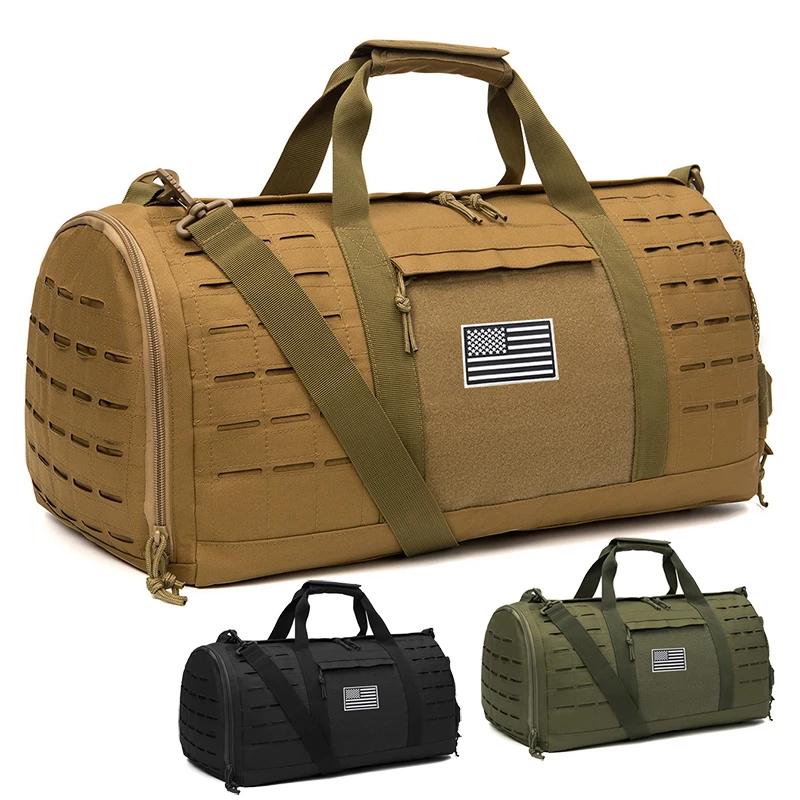 Sac de Sport 40l, sac de voyage tactique pour hommes, sac d'entraînement physique avec chaussures, b