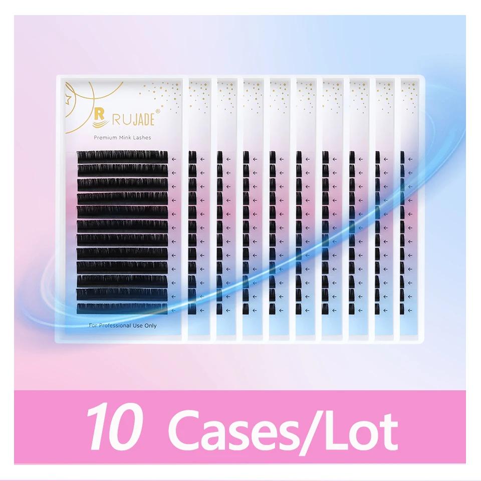 Fournitures d'extension de cils en cachemire noir doux, faux vison de qualité supérieure, cils indiv