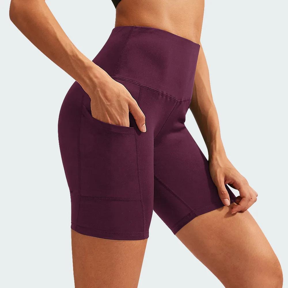 Femmes Yoga Shorts taille haute entraînement Shorts de gymnastique Fitness Yoga ascenseur bout à bou