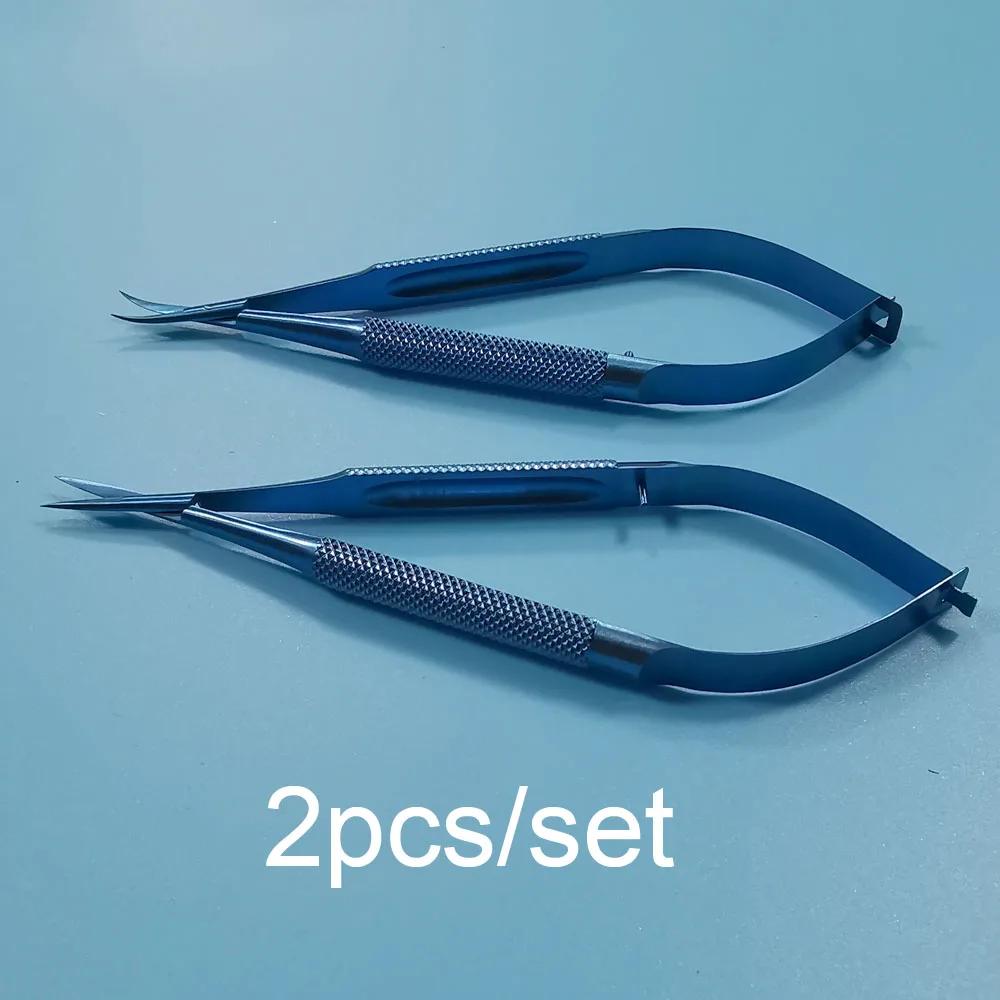 Ensemble d'instruments en alliage d'itanium de 12 cm, pince, porte-aiguille, ciseaux, instruments op