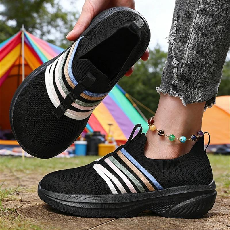 Nouvelles chaussures larges pour femmes, confortables, douces, minimalistes, baskets de marche, Tenn