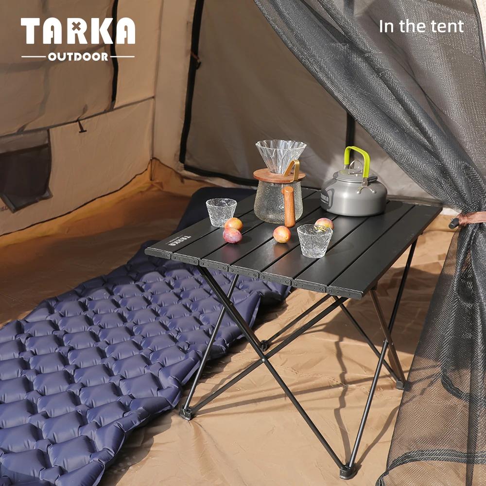 TARKA Camping en plein air Table pliante fête pique-nique barbecue Portable bureau pliable haute rés
