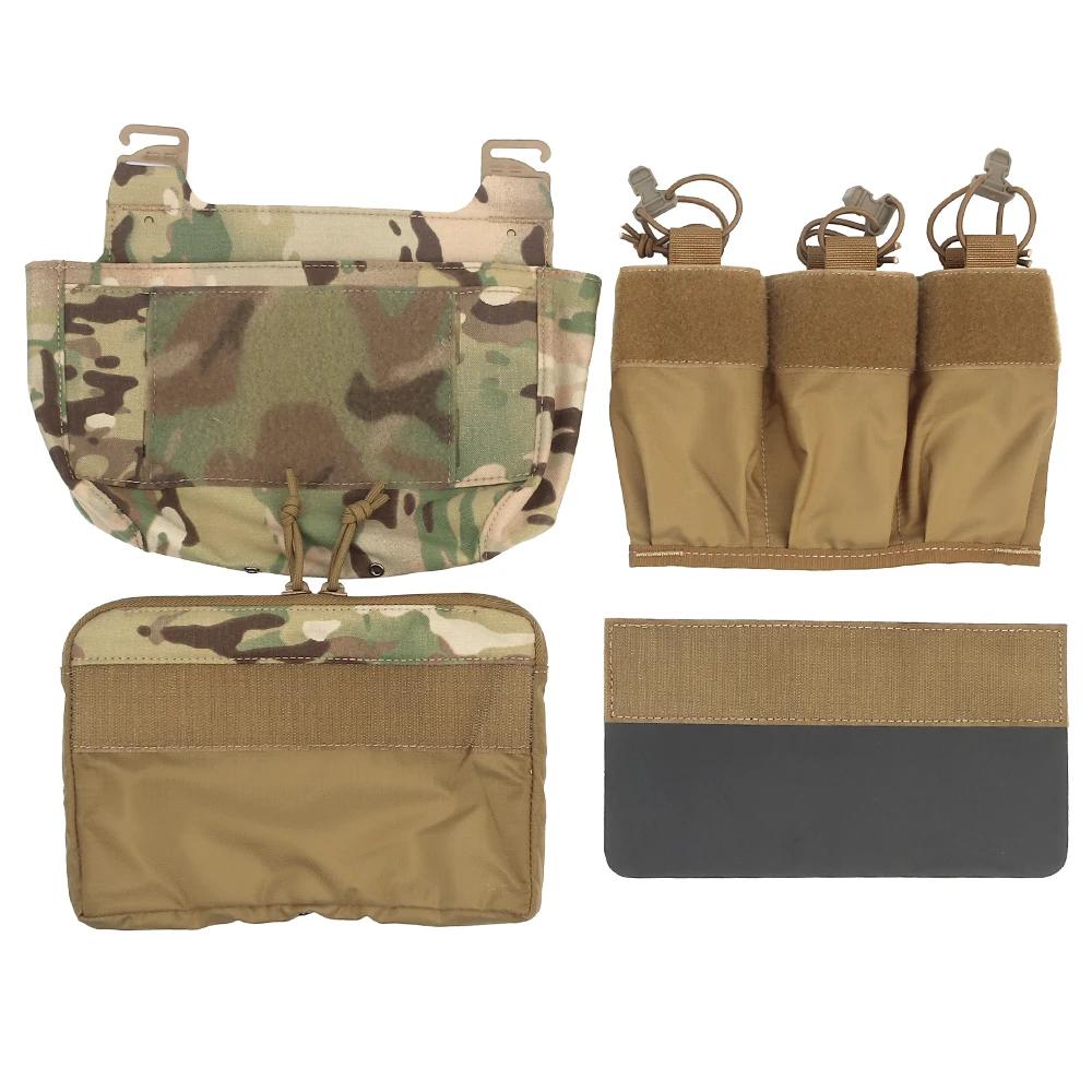 Tactique DOPE rabat avant g-crochet Double pile abdominale Fanny Pack Triple Magazine insérer pochet