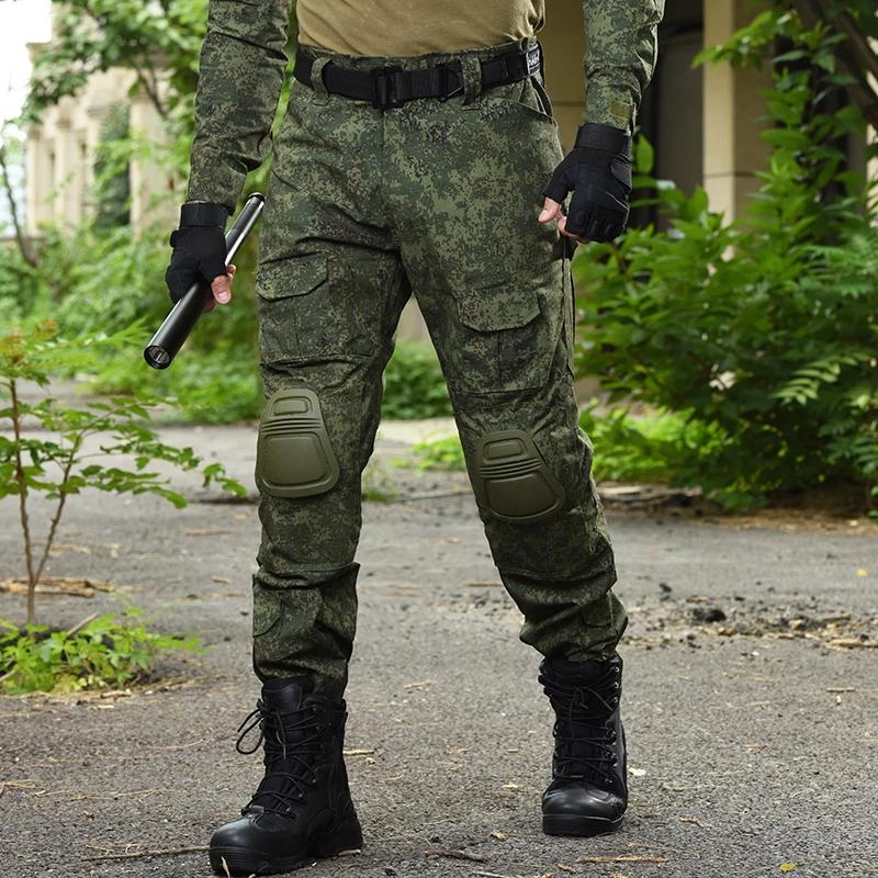 HAN WILD Pantalon grande taille 8XL Pantalon cargo pour homme avec coussinets Pantalon tactique rési
