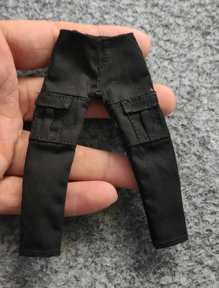 E4-12 1/12 échelle noir combat salopette pantalon d'atelier Fit 6 "DAM 3ATOYS Action Figure