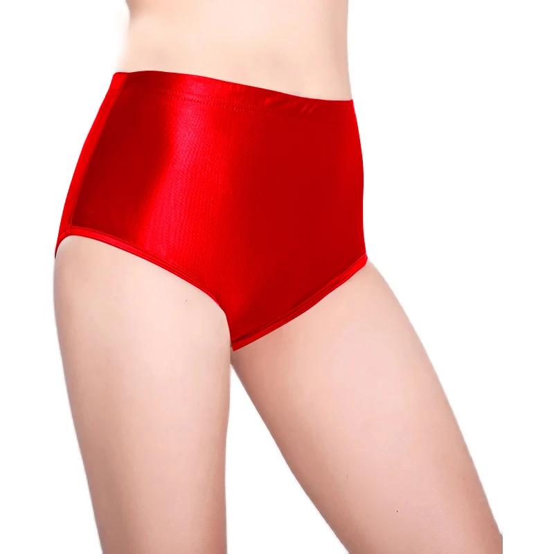 Short japonais satin brillant sans couture - Collant motard femme course entraînement