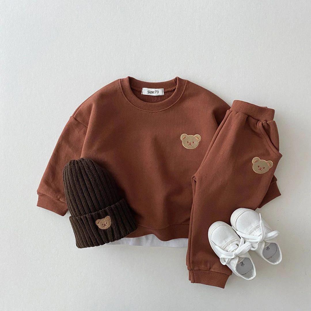 Mode enfant en bas âge bébé garçons fille automne vêtements ensembles bébé fille vêtements ensemble