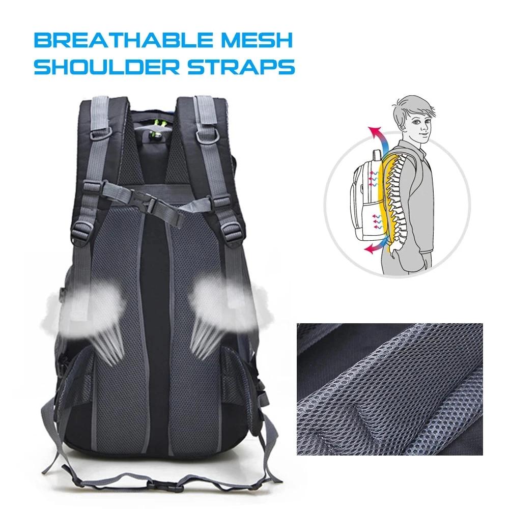 Free Knight-Sac à dos de randonnée résistant à l'eau pour homme, sac de jour de camping, sac à dos d