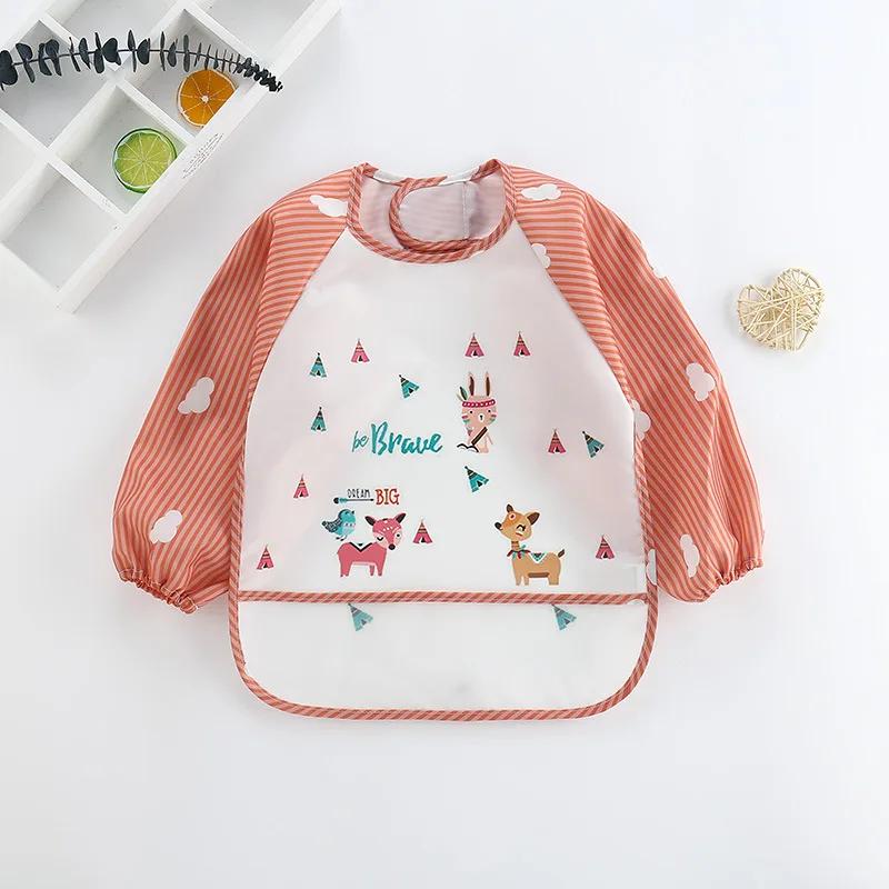 Bavoirs imperméables pour bébé de 0 à 3 ans, joli dessin animé coloré, pour nourrissons, manger des