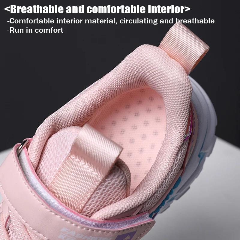 Chaussures plates enfant en maille respirante antidérapantes décontractées mode