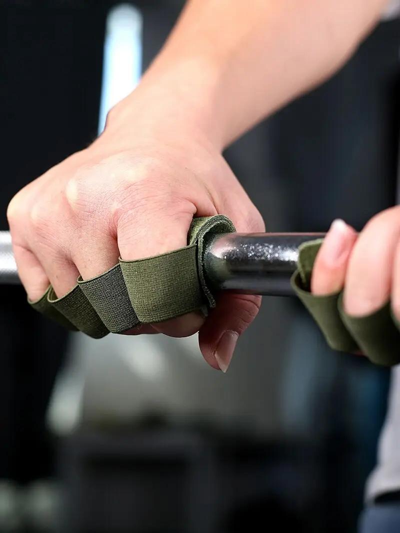 Gants d'entraînement d'haltérophilie en cuir Protection de la paume femmes hommes Fitness sport poig