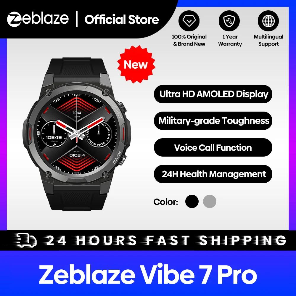Zeblaze – montre connectée Vibe 7 Pro, écran AMOLED de 2023 pouces, résistance de niveau militaire,