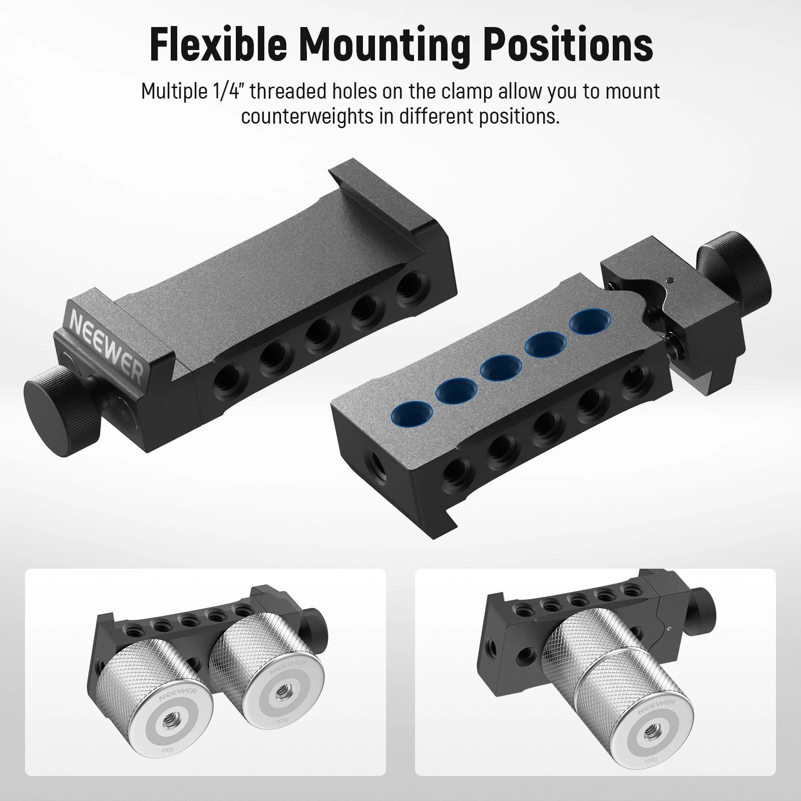 NEEWER – Kit de contrepoids et pinces à cardan, pour DJI Ronin RS4 Pro RS4 RS3 Pro RS3 RS2 RSC2 ZHIY