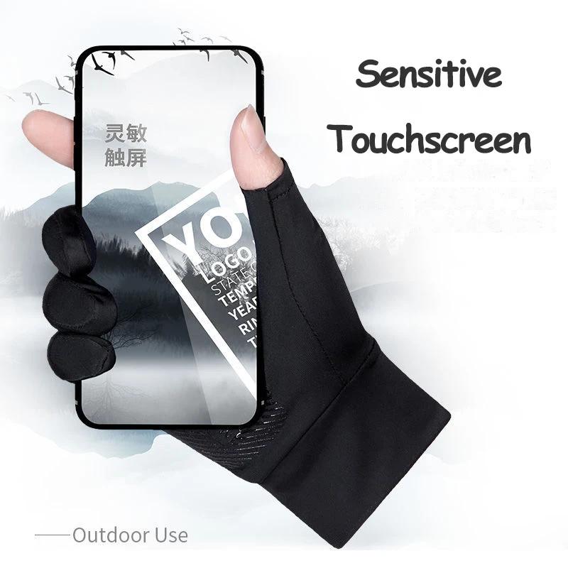 Gants d'été pour hommes et femmes, Fitness, sport, pêche, cyclisme, soie glacée, respirant, élastiqu