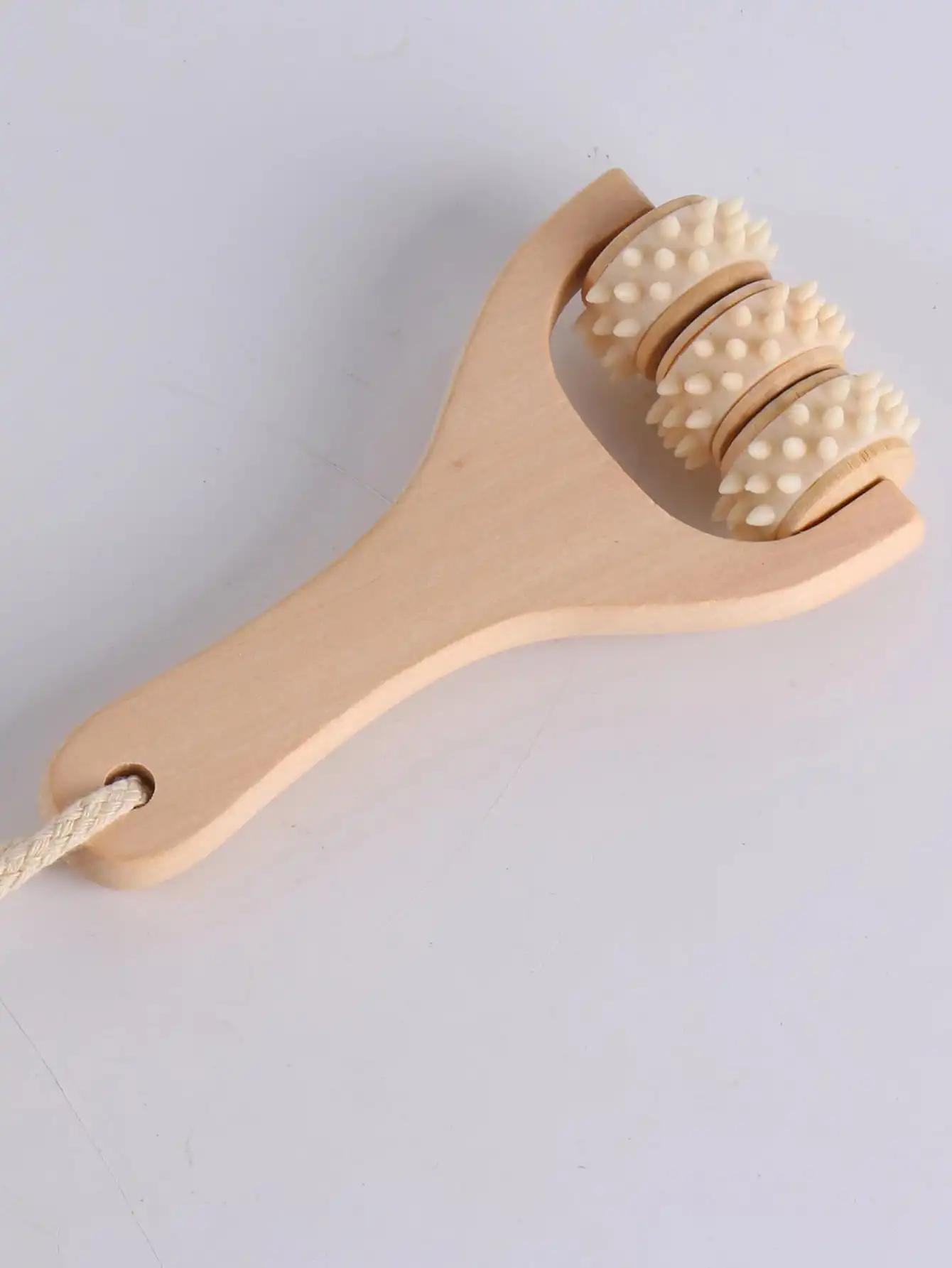 Rouleau en bois masseur thérapie corps masseur visage épaule cou main pousser roulant masseur corps