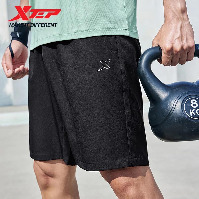 XTEP hommes t-shirt Shorts 2025 printemps été Absorption des chocs coussin hauts bas escalade en ple