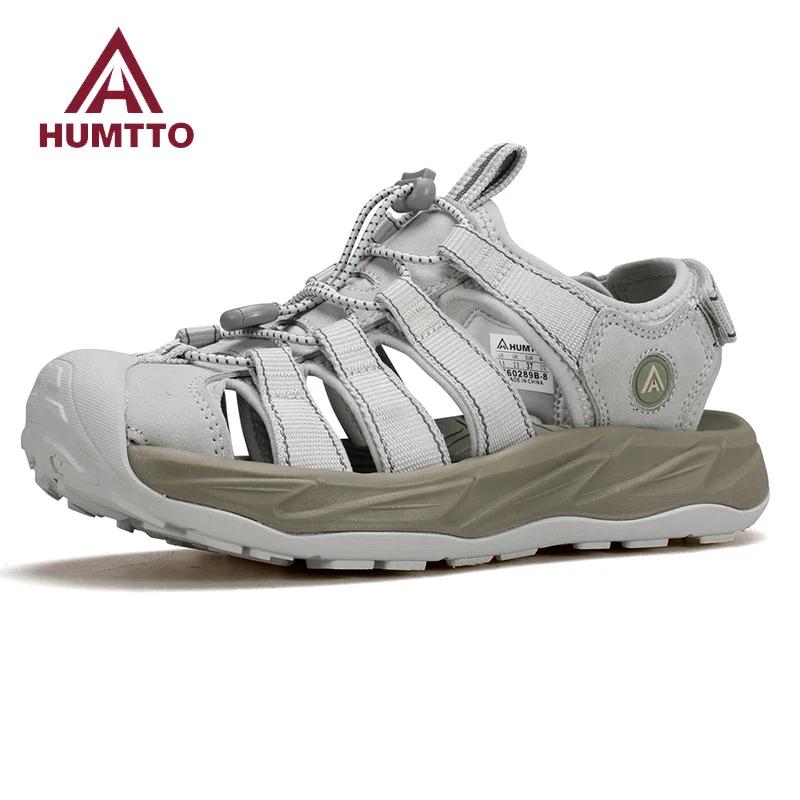 HUMTTO été plage sandales d'extérieur anti-dérapant randonnée baskets mâle respirant hommes Wading c