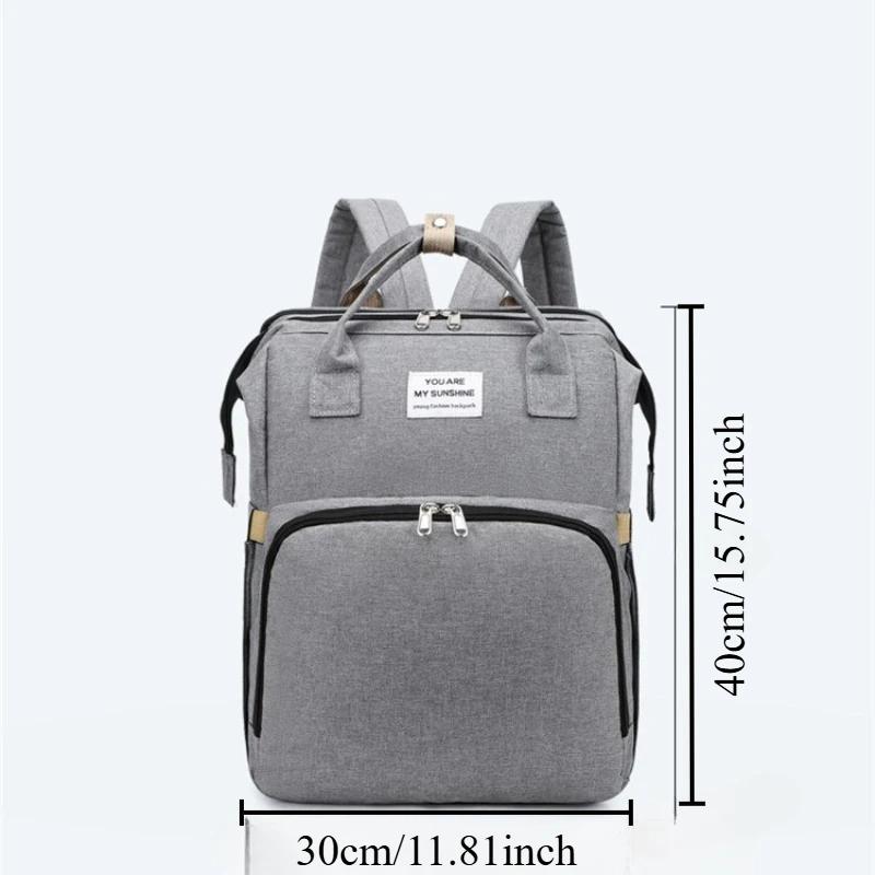 Nouveau Sac à Langer Pliable Multifonctionnel pour Maternité, Sac à Dos pour Biberons et Couches, Sa