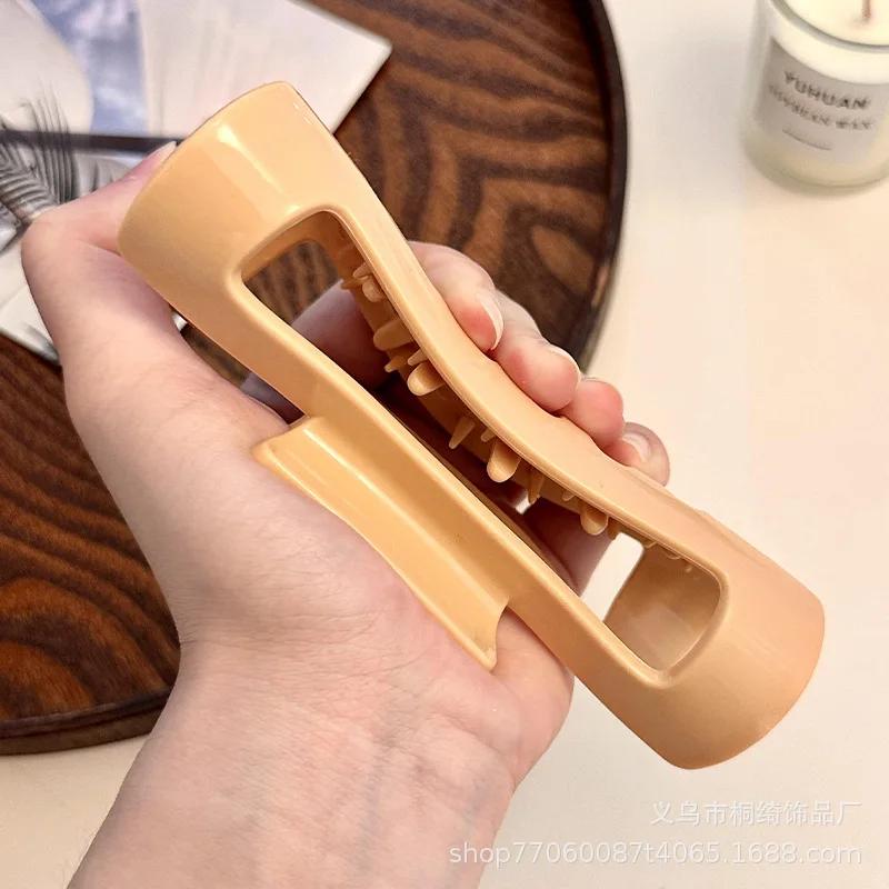 Pinces à cheveux flexibles en silicone, grande pince à griffes pliable antidérapante | Pinces à ch