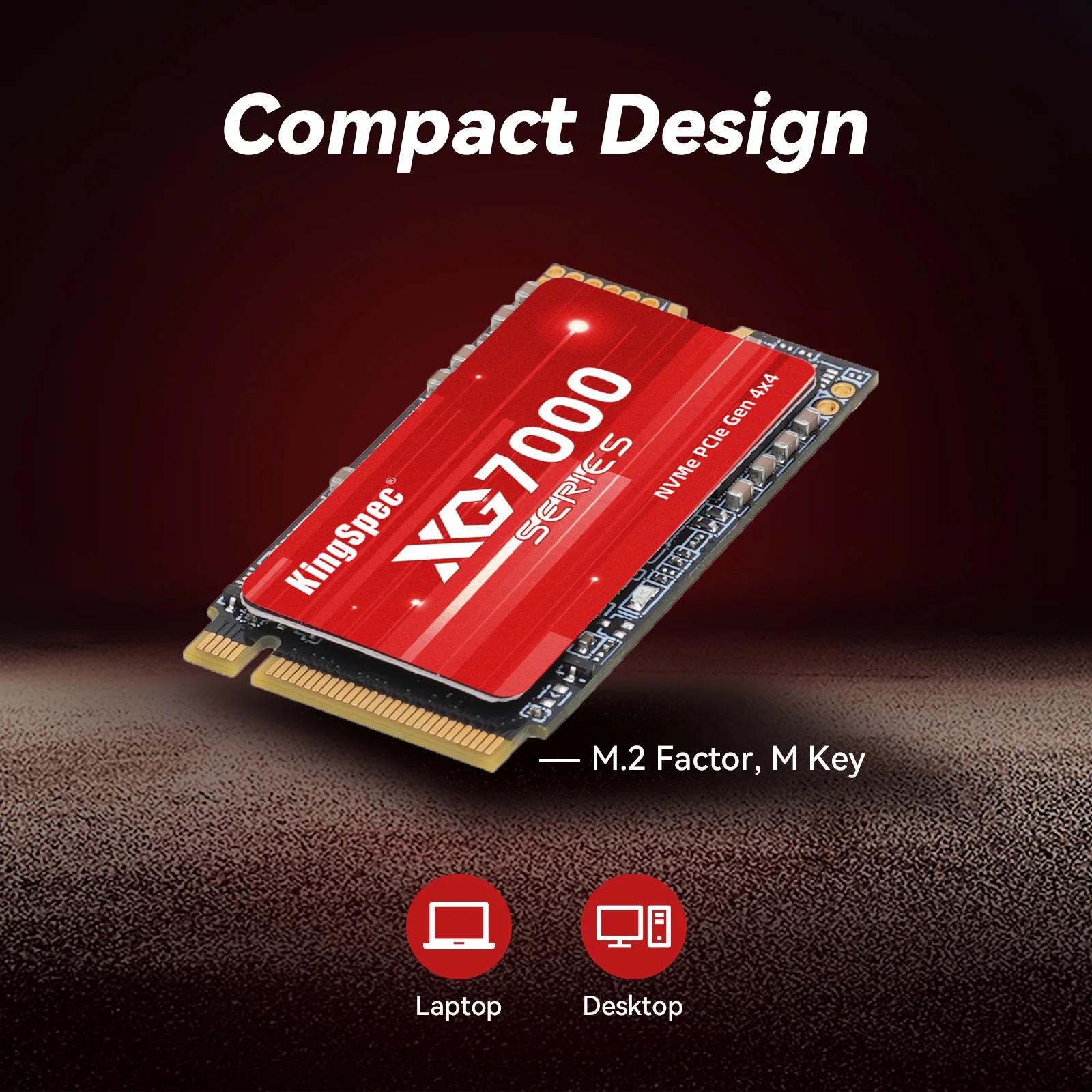 KingSpec-Disque dur interne NVMe, 2 To, 1 To, 512 Go, M.2 2242, PCIe 4.0, SSD 7200 MBumental, PCI-e,