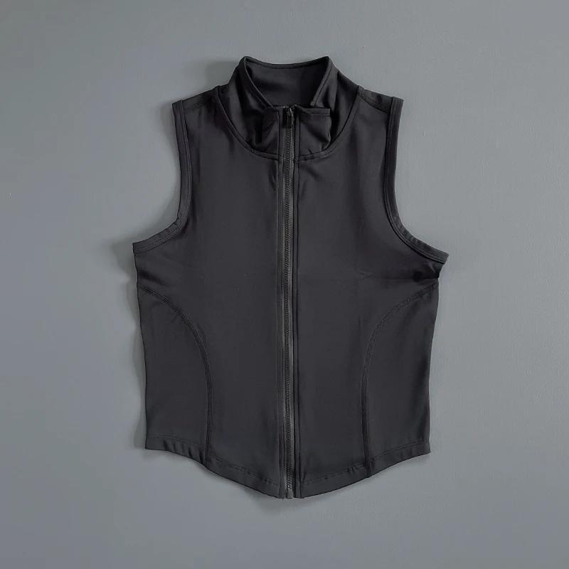 Gilet de sport sans manches, gilet à séchage rapide, haut court de sport pour femmes, gilet d'exerci