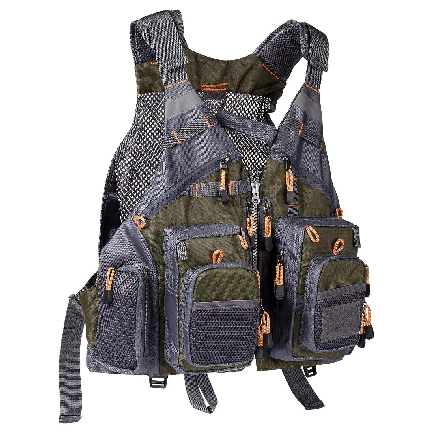 Bassdash respirant gilet de pêche Sports de plein air mouche natation gilet réglable