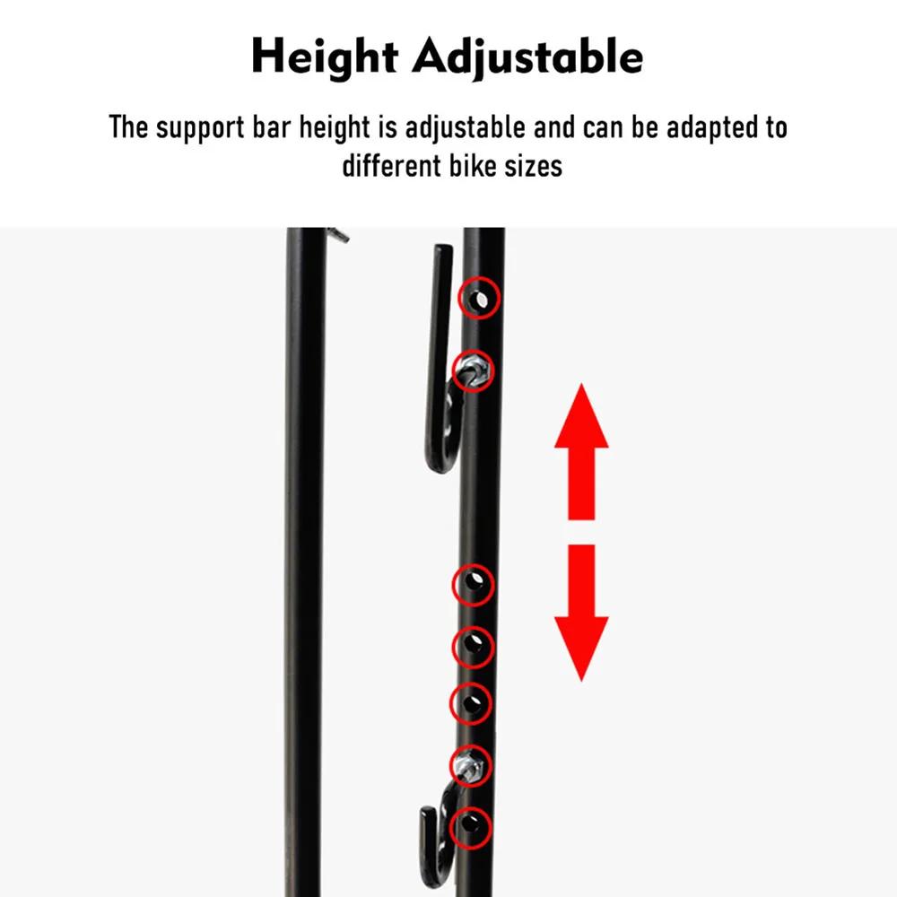 Support de vélo vertical 3 en 1, stationnement au sol de vélo T1, rangement de garage intérieur, sup