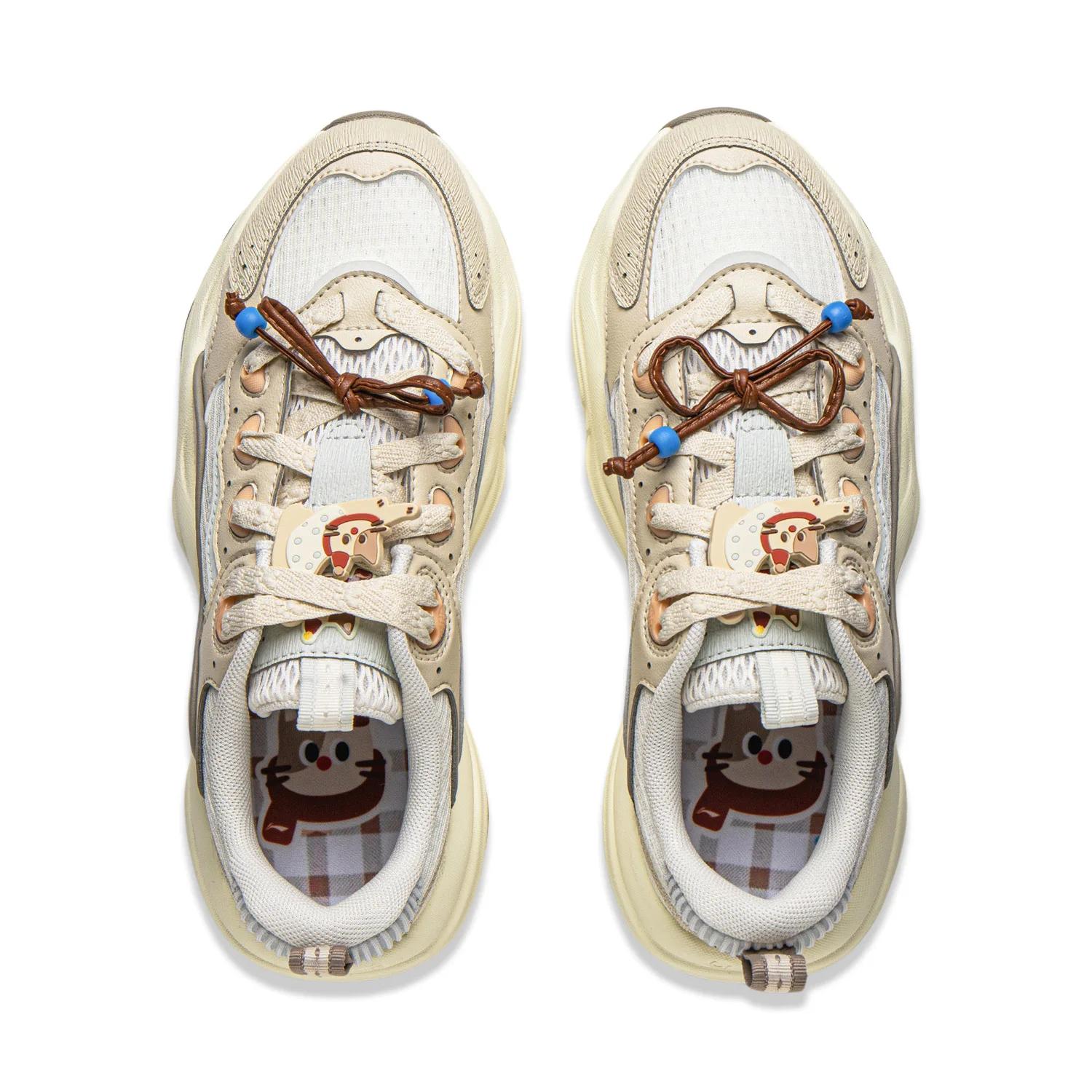 Li-ning femmes MIA style de vie chaussures portable réfléchissant rétro talon épais chaussures de sp