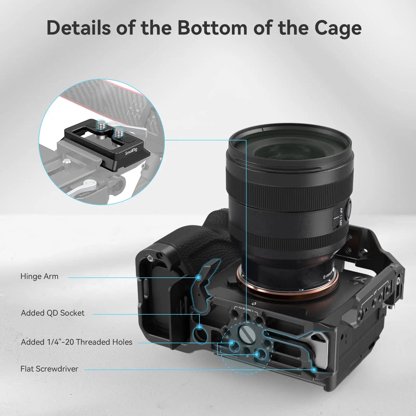 SmallRig A7m4 A7 IV Cage de caméra DSLR complète pour Sony Alpha a7iv A7 IV / Alpha 7S III Kit de Ca