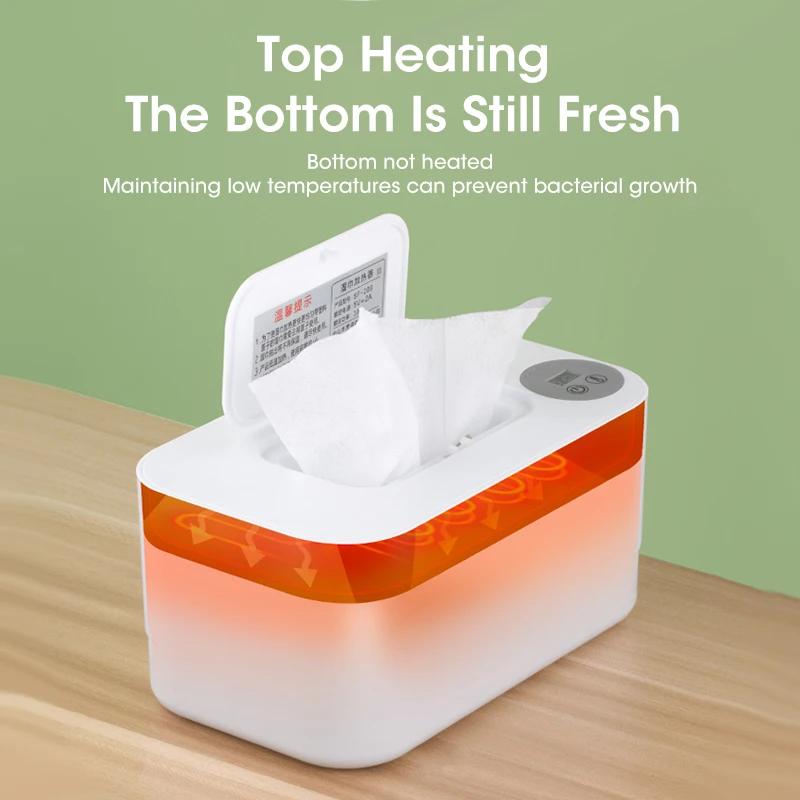 Écran LED chauffe-lingettes pour bébé, distributeur de serviettes humides, Portable, Charge USB, cha