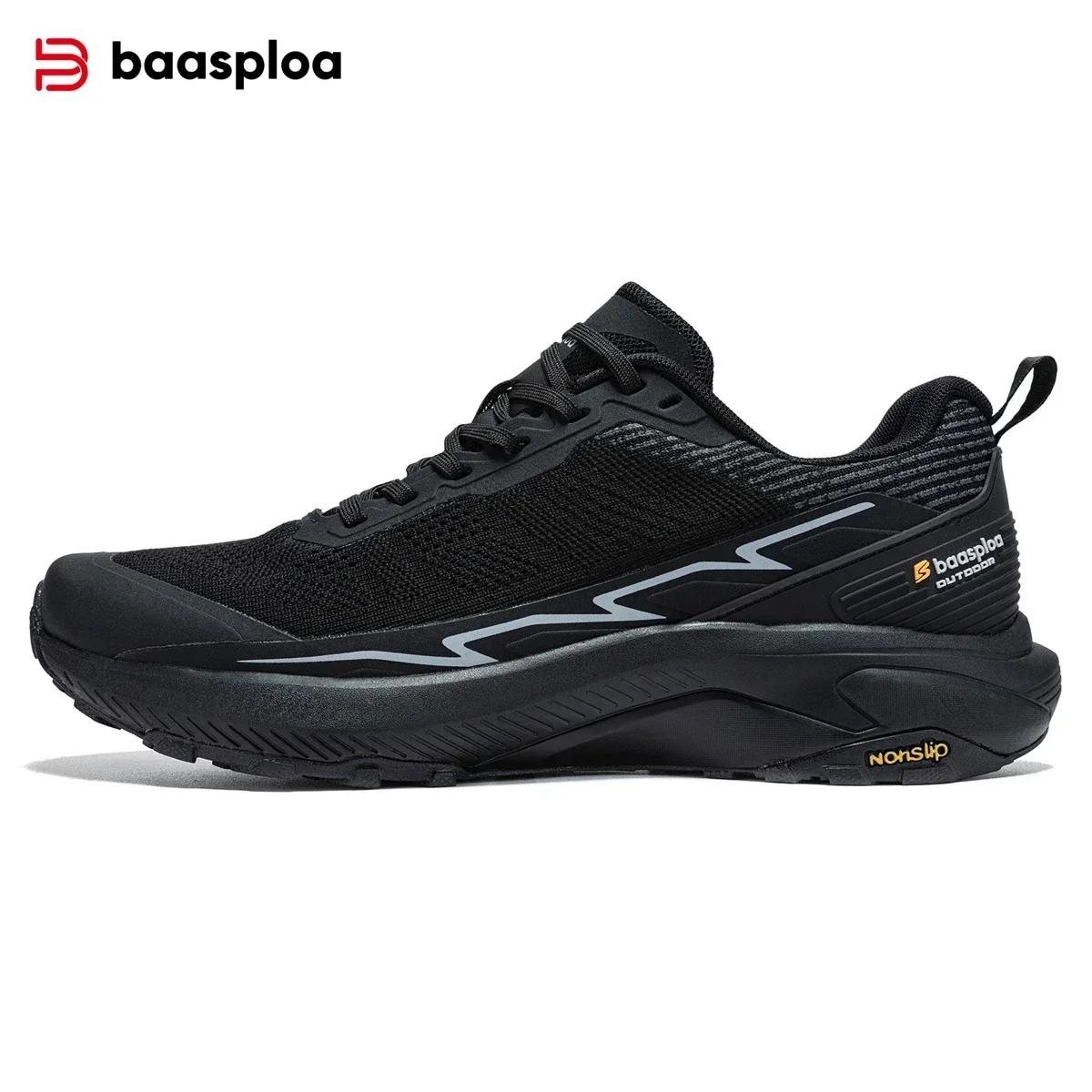 Baasploa – nouvelles chaussures de randonnée pour hommes, baskets légères à lacets en maille, à la m