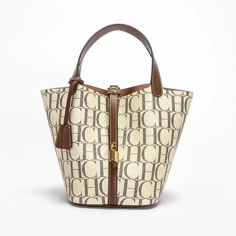 CH – sac à main de voyage de grande capacité pour femmes, marque de luxe, Texture de mode, lettre im