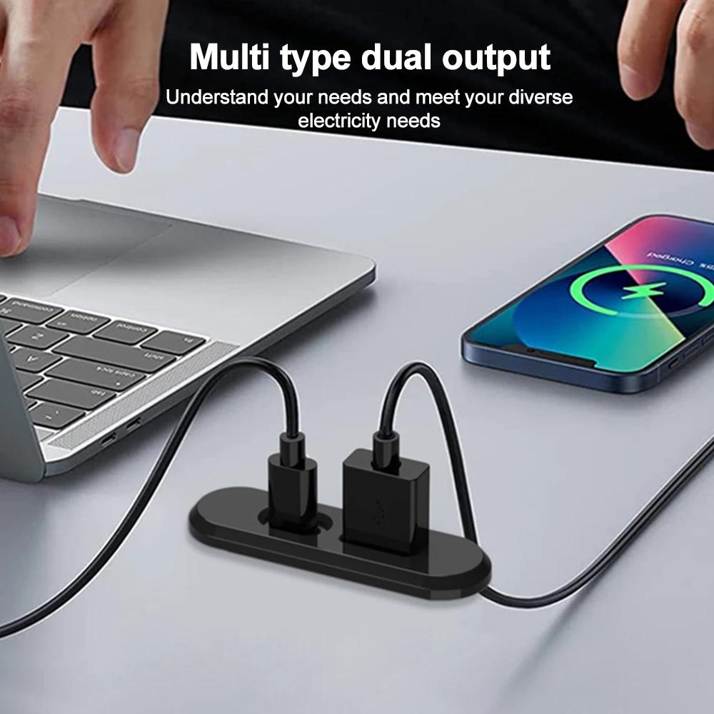 Bureau intégré prise USB meubles bureau Portable double USB prise de charge ordinateur bureau meuble