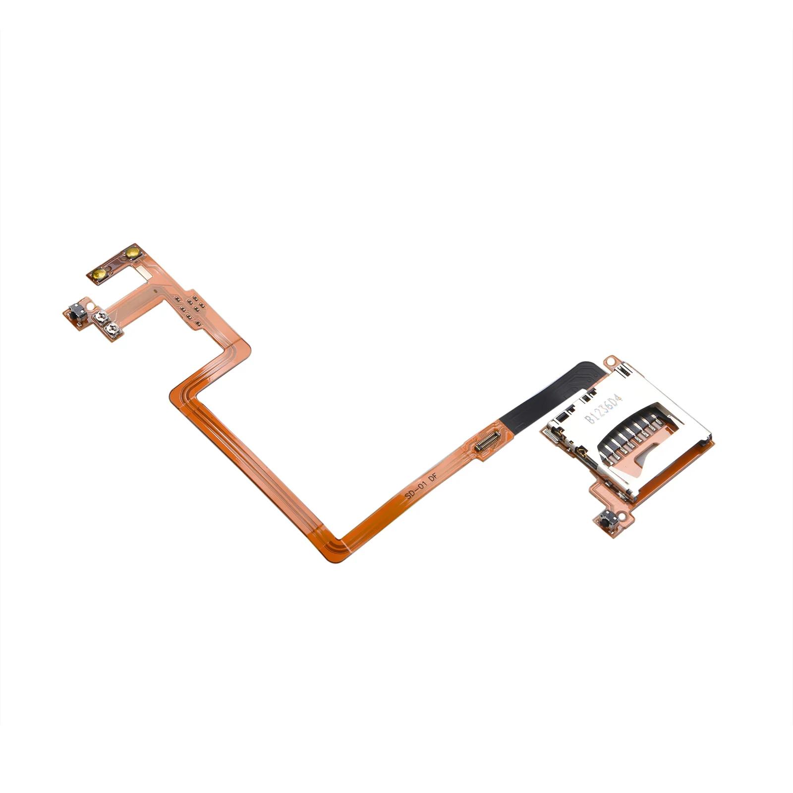 Pour Nintendo DSi NDSi emplacement pour carte SD câble ruban remplacement fente pour carte SD prise