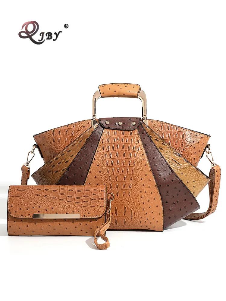 Sac femme grande capacité en cuir sac à main créateur de mode haut en métal poignée sacs à main femm